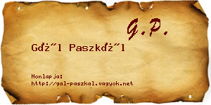 Gál Paszkál névjegykártya